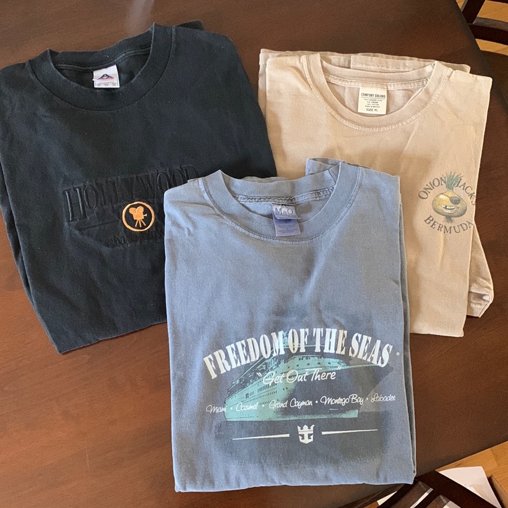 3 Vacation t-shirts all Mens XL
